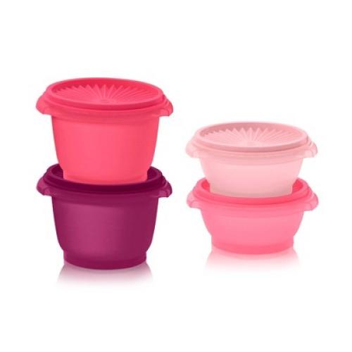 Tupperware (Set of 4) Heritage Food Storage Container Set Pink