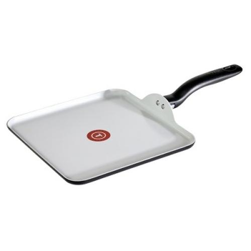 T-Fal Simply Cook 11 Ceramic Nonstick Square Griddle Black