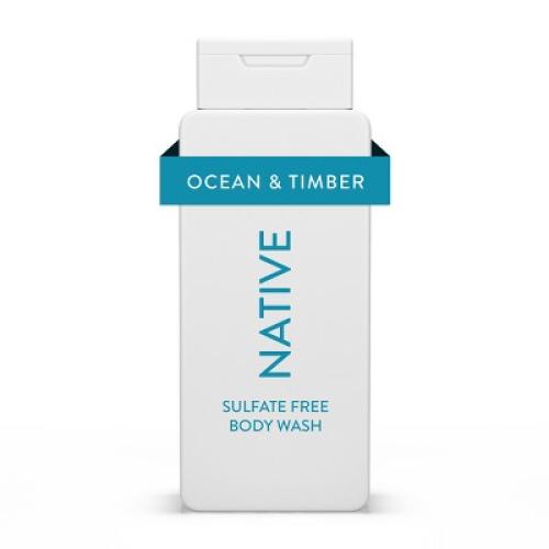 2pack Native Body Wash for Men & Women - Ocean & Timber - Sulfate Free - 18 fl oz ki