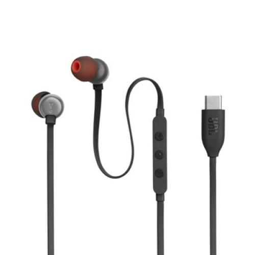 JBL Tune 310C Wired In-Ear Headphones - Black