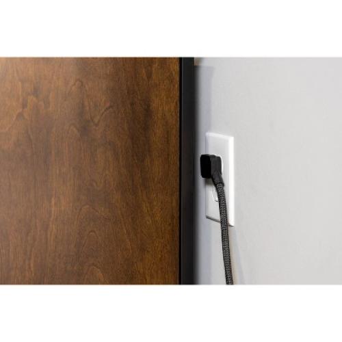 Size 8 ft GE 12-Outlet Surge Protector 3540J 8' Braided Cord Black/Gray: Extension Cord, Outlet Extender, Multiple Plug-in Outlets