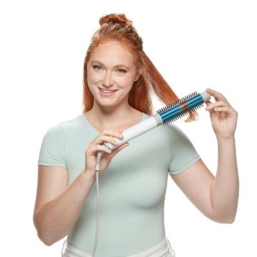 Conair Style Chemistry Round Heating Curling Brush Attachment For Use With Style Chemistry Starter Kit Power Handle - Turquoise Blue - 1