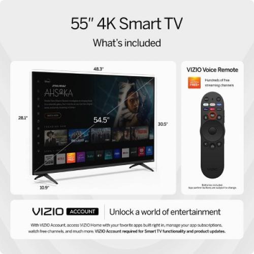 VIZIO 55 Class 4K UHD LED HDR Smart TV - V4K55M-08