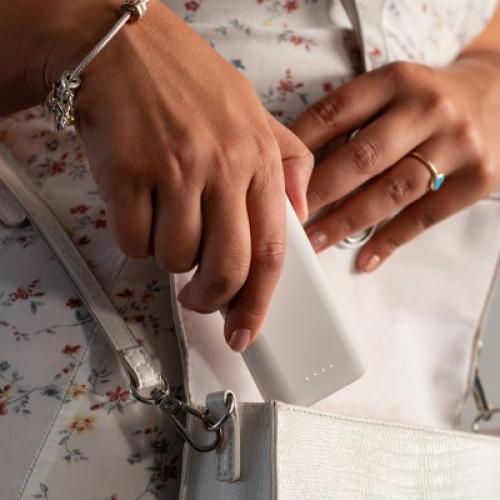 myCharge 10000mAh Power & Go Power Bank - White