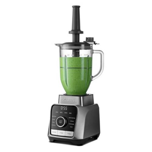 Gourmia Digital Blender with 8 Total Blend Programs, 4 Speeds & Round-Plated Tamper Gray