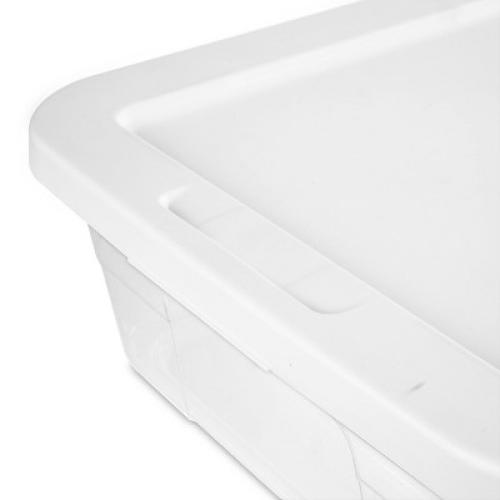 28qt Clear Under Bed Storage Box White - Room Essentials™ ( Pack w/ 10 units)