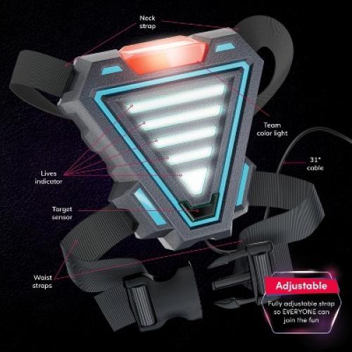 Squad Hero Rechargeable Laser Tag Set for Kids and Adults - Light Force Edition (Set of 4), Birthday Gifts for Boys
