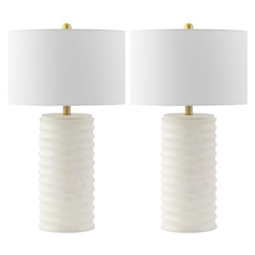 Melina Table Lamp (Set of 2) - 28.5 Inch Height - TBL4121 - Bone - Safavieh