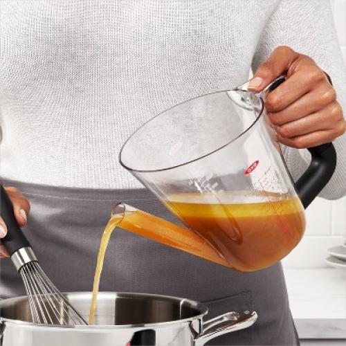 OXO 4 Cup Plastic Fat Separator Gray