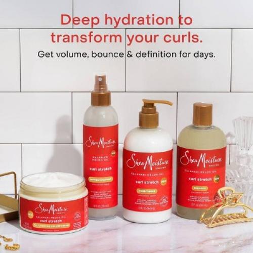 SheaMoisture Curl Stretch Shampoo Kalahari Melon Oil & Marula Oil Infused with Hyaluronic Serum for Type 4 Hair - 13 fl oz