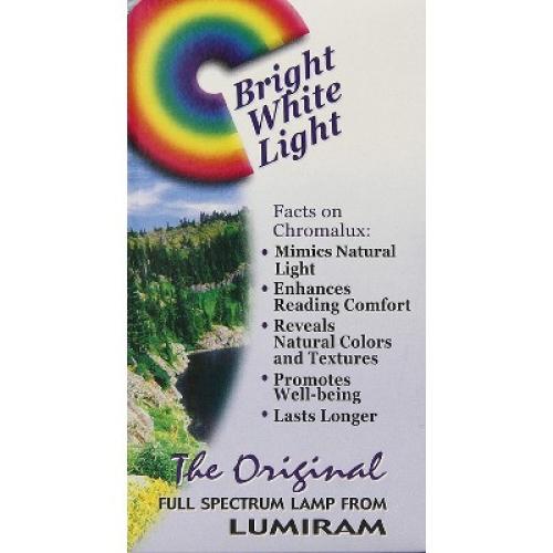 Lumiram Chromalux Full Spectrum Lamp Light Bulb 3 Way 50-100-150W Frosted - 1 ct