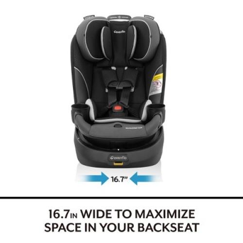 Evenflo Revolve 360 Slim 2-in-1 Rotational Convertible Car Seat - Canton Black