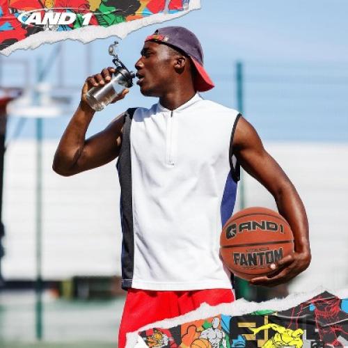 factory sealed AND1 Fantom Rubber Basketball - Official Size Streetball, Made for Indoor and Outdoor Games - Sold Deflated (Pump NOT Included), Orange, Size 7