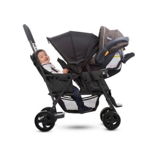 Joovy Caboose Too Sit Stand Tandem Double Stroller - Black