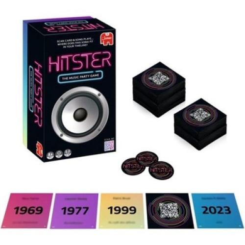 Jumbo Hitster - The Music Party Card Game, Fun Music Quiz Family Card Game for Adults