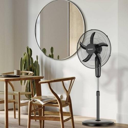 Holmes 18 Digital Oscillating 3 Speed Stand Fan with Remote Control Black