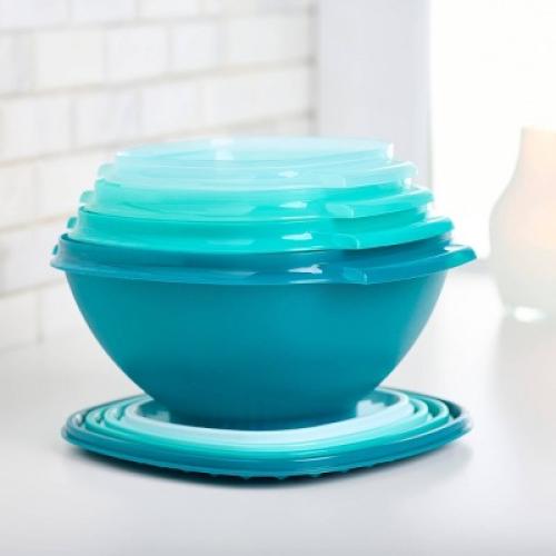 Tupperware 30pc (set of 15) Heritage Food Storage Container Set Teal Green: Stackable, Dishwasher-Safe!!