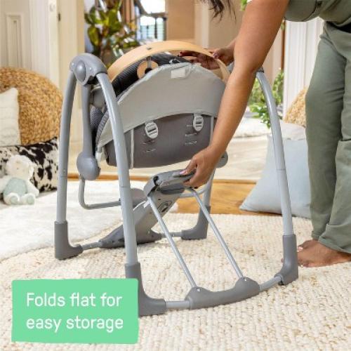 Ingenuity Every Season Swing 'n Go Portable Baby Swing - Wesley - Beige