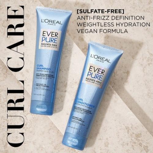 L'Oreal Paris Ever Curl Sulfate-Free Coconut Oil Hydracharge Conditioner - 8.5 fl oz