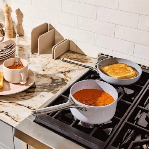 Caraway Home 4pc Mini Fry Pan and Mini Sauce Pan Set ) (See the picture for the color)