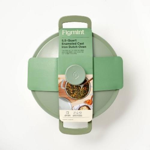 5.5qt Enamel Dutch Oven Sage Green - Figmint™