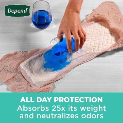 Depend Fresh Protection Adult Incontinence & Postpartum Underwear for Women - Maximum Absorbency  - L - Blush - 72ct