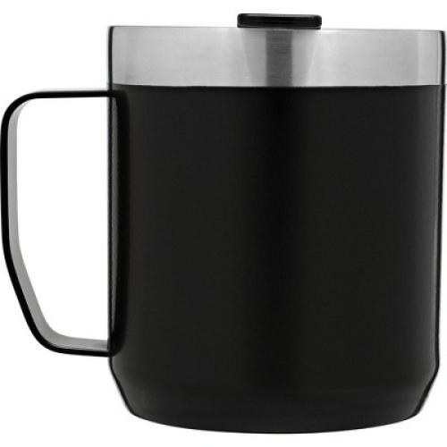 Stanley 12 oz Stainless Steel Classic Legendary Mug Black 2.0: Dishwasher-Safe, Portable Drinkware for Hot & Cold Beverages