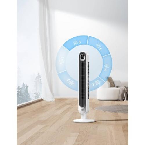 Dreo 42 Cruiser Pro T1 Oscillating Bladeless Remote Tower Fan White