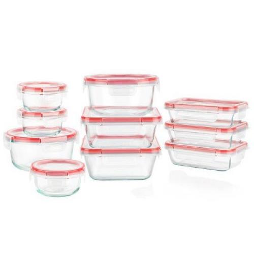 Pyrex 20pc Glass Freshlock Food Storage Set only ‼️5 containers and 8 lids‼️