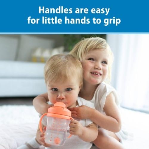 Dr. Brown's Milestones 9 fl oz Baby's First Straw Cup - Coral