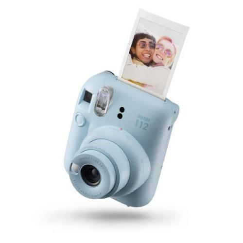 Fujifilm Instax Mini 12 Camera - Blue with purple carrying bag