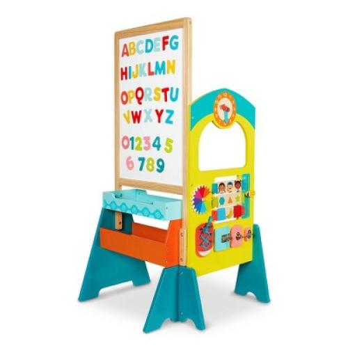 B. toys School Play Set - Schoolhouse Fun: Includes White Board, Wood Material, 49 Pieces, Encourages Creativity