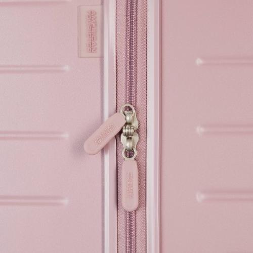American Tourister Open Front Hardside Carry On Spinner Suitcase - Cosmetic Pink‼️light dirt gently used‼️