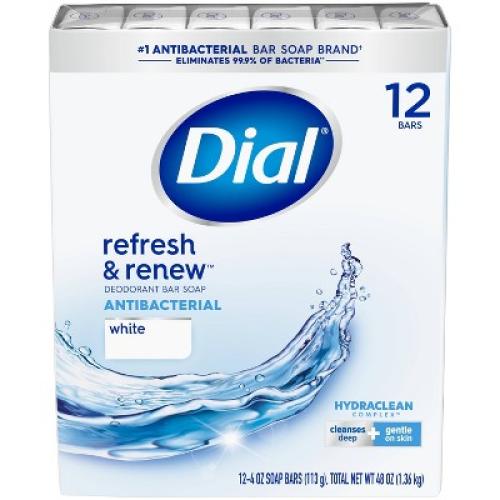 2 Pack Dial Clean and Refresh White Bar Soap - 12pk - 4oz each