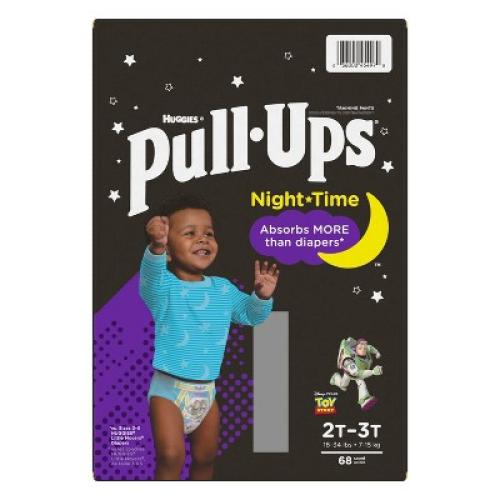 Size 2T-3T Pull-Ups Boys' Night-Time Training Pants Super Pack - 2T-3T - 68ct