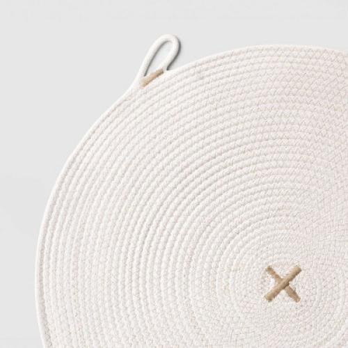 2pk Rope Charger Ivory - Threshold ❕good condition ❕