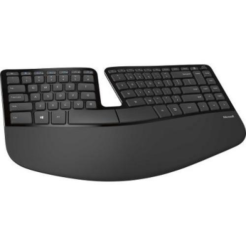 Microsoft Sculpt Ergonomic Desktop Keyboard And Mouse - Wireless - BlueTrack Enabled - 7 Button Mouse - 4-Direction Scroll Wheel - 104-key Design