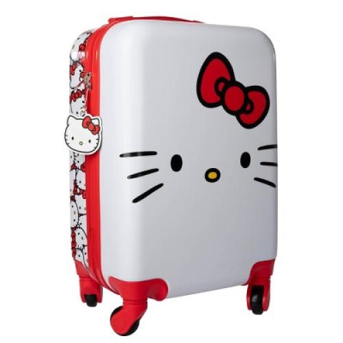 Hello Kitty Hardside Carry On Spinner Suitcase - Red/White