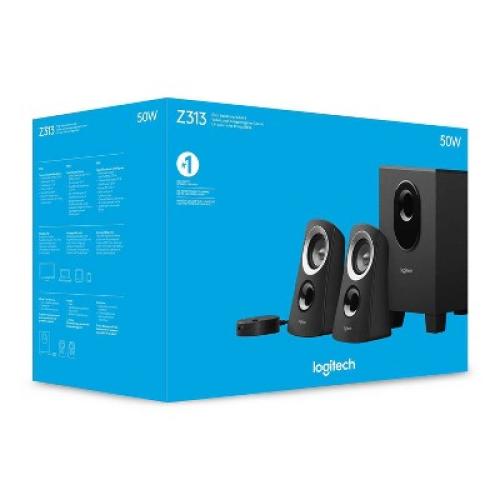 Logitech Z313 Speaker System with Subwoofer - Black (980-000382)