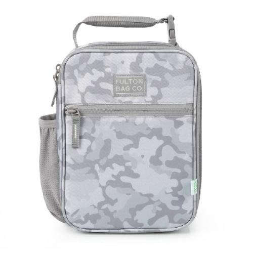 Fulton Bag Co. Upright Lunch Bag - Gray Camo: BPA-Free Polyester Molded Carrier
