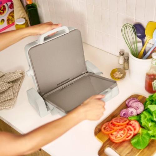 bella Fold and Store Dual Temp Griddle Oatmilk❗MAY HAVE MISSING PIECES/NEEDS CLEANING❗