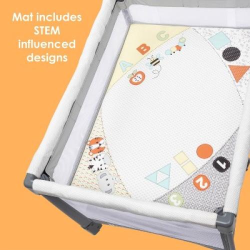 Baby Trend Play Suite 3-in-1 Quick-Fold Playard with Baby Gym - Quartz Stone