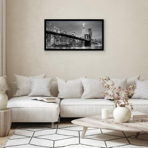 Americanflat 20x40 Picture Frame with Polished Plexiglass - Black Picture Frame with Engineered Wood - Epic Collection