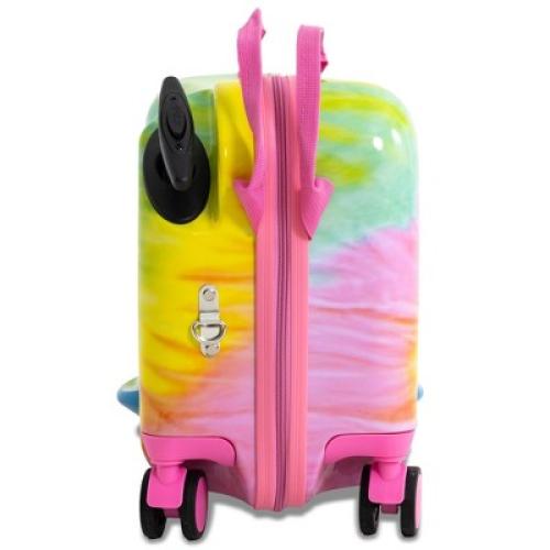 Disney Stitch Checked Hardside Ride on Luggage - Stitch