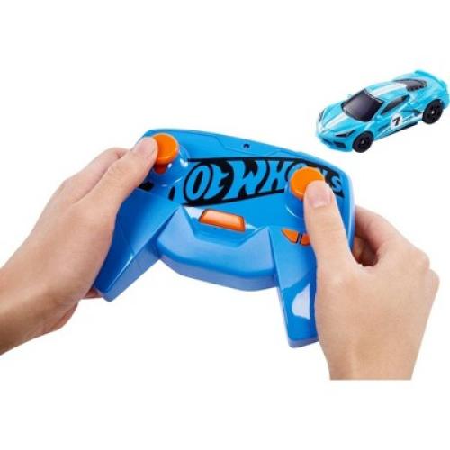 Color Blue Hot Wheels R/C  Corvette C10  Vehicle - 1:64 Scale