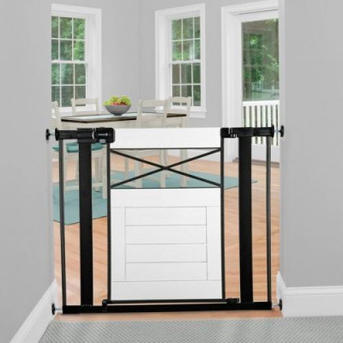 Safety 1st Easy Install Modern Farmhouse Baby Gate - White MAY HAVE MISSING PIECES