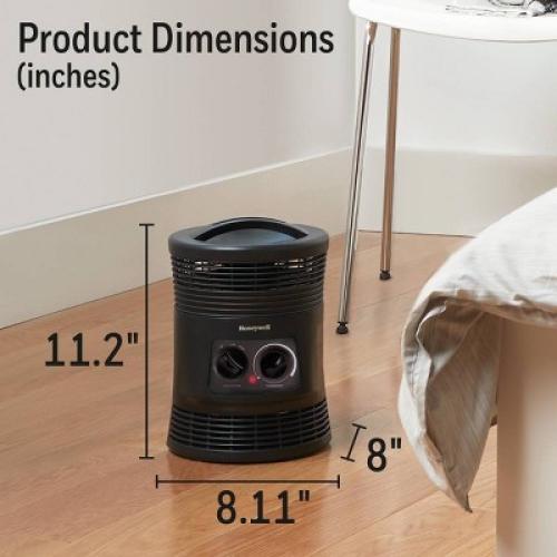 Honeywell HHF360B 1500W 360˚ Surround Indoor Heater Black