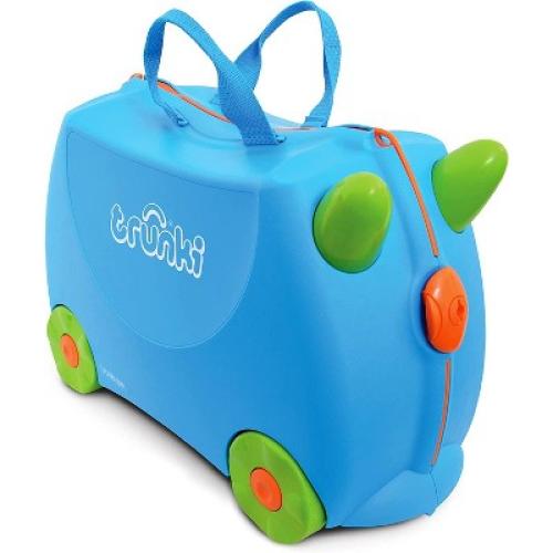 Trunki Kids Ride-On Suitcase & Toddler Carry-On Airplane Luggage: Terrance Blue