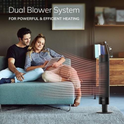 Lasko Ceramic Pedestal Heater with Remote Control: 1500W, Adjustable Thermostat, Portable, LED Display, ETL Listed