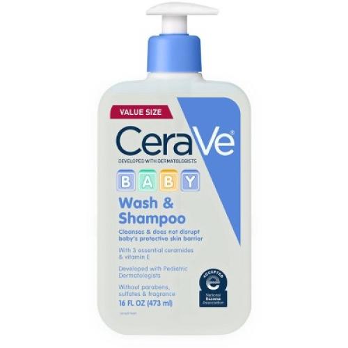 CeraVe Baby Gentle Bath Wash and Shampoo - 16 fl oz